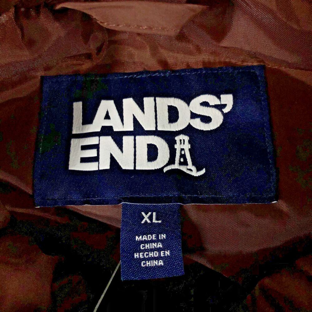 Lands End Quilted Vest Womens Size XL Brown Full Zip Pockets Outdoors NEW - Picture 2 of 7